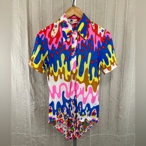 Vintage psychedelic bodysuit size L